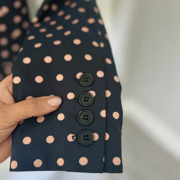 Smythe Navy Polka Dot Blazer - Picture 3 of 5